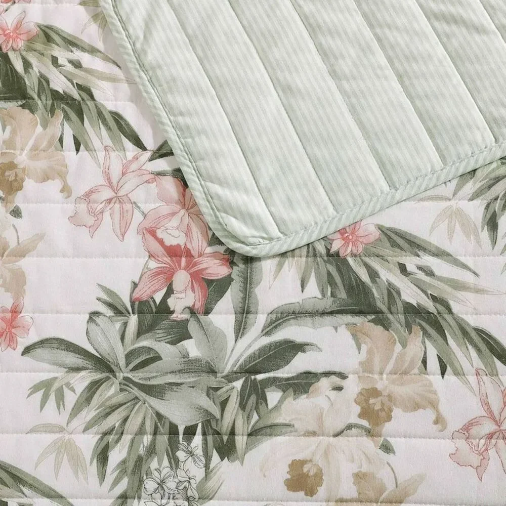 Tommy Bahama 3pc King Island Orchid Quilt Bedding Set Pink